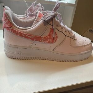 Nike Women's Light Pink Air Force Sneakers